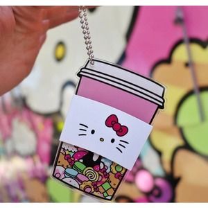 Hello Kitty Grand Cafe Acrylic Keychain